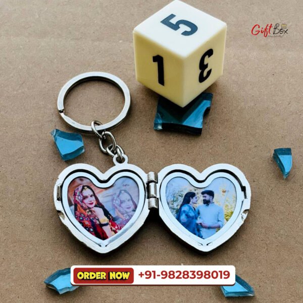 Stainless Heart couple Keychain - Image 4