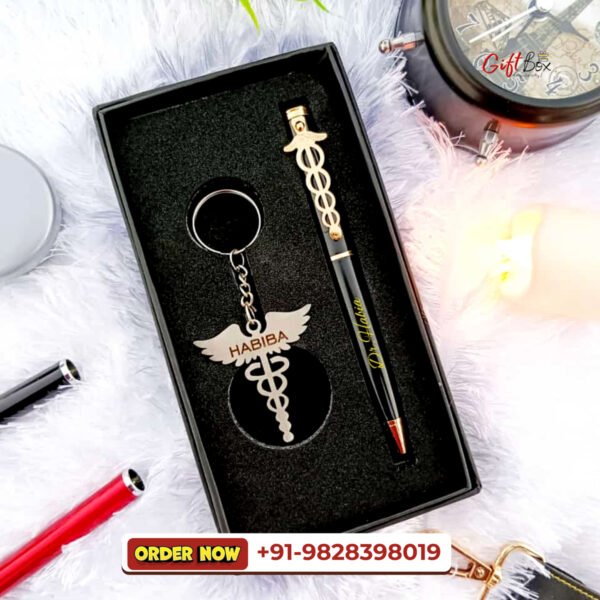 Metal pen +Stainless steel  keychain combo - Image 2