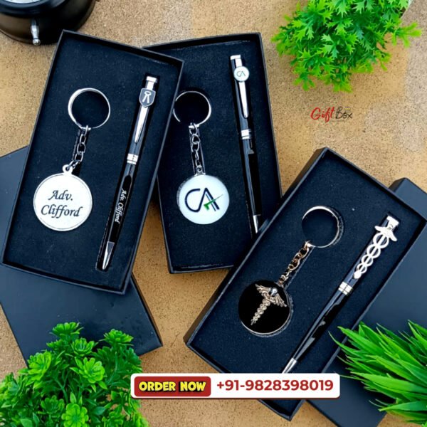 Metal pen +Stainless steel  keychain combo - Image 4