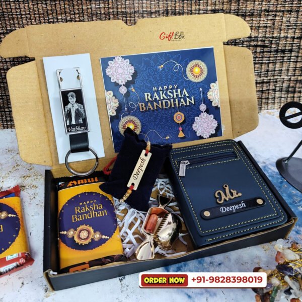 Sleek Wallet Rakhi Hamper - Image 2