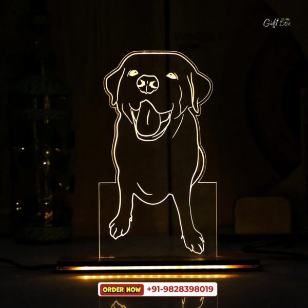 3d Acrylick Dog shape LED - Image 2