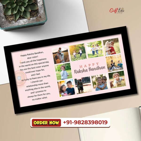 PHOTO COLLAGE FRAME- RETURN GIFTS FOR SISTER-6 X 12 INCH - Image 2